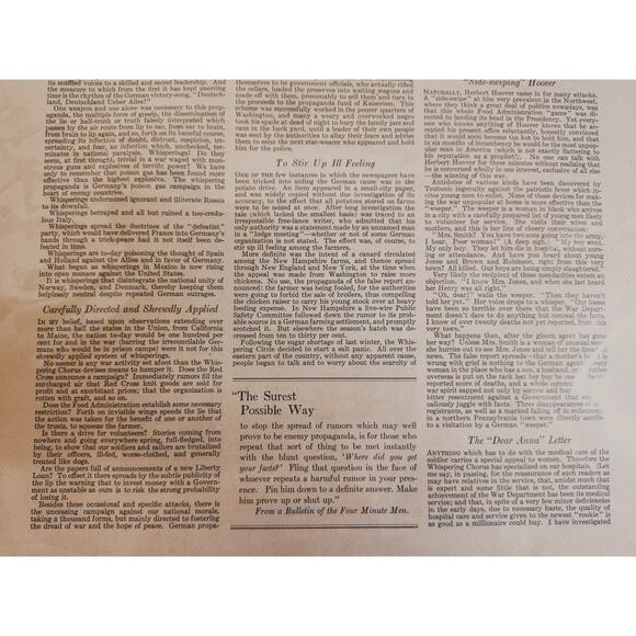 1918 "Whisperings!"‎ Original Vtg Magazine Page WWI by Samual Hopkins Adams - Picture 7 of 12